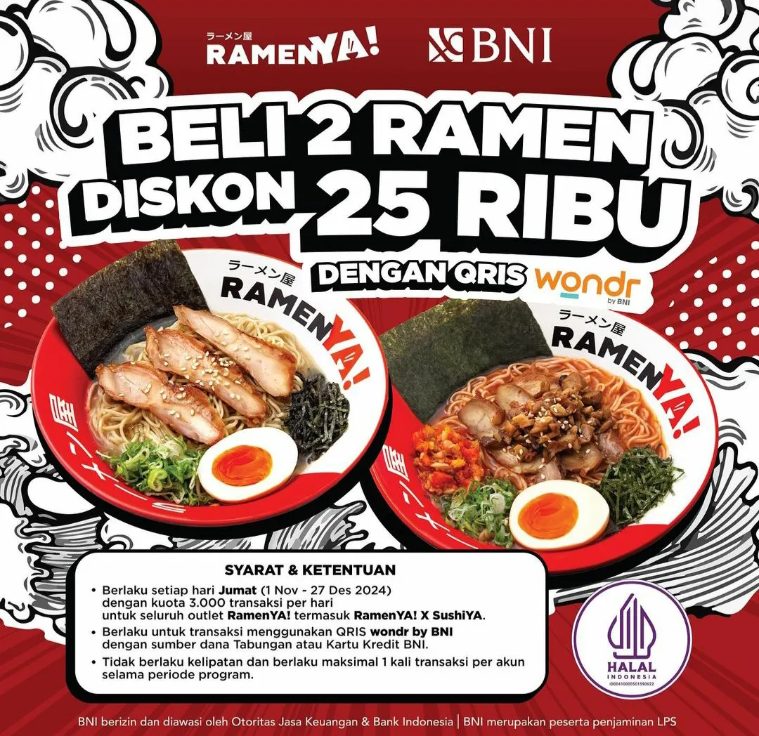 Promo Ramen Ya x Wondr