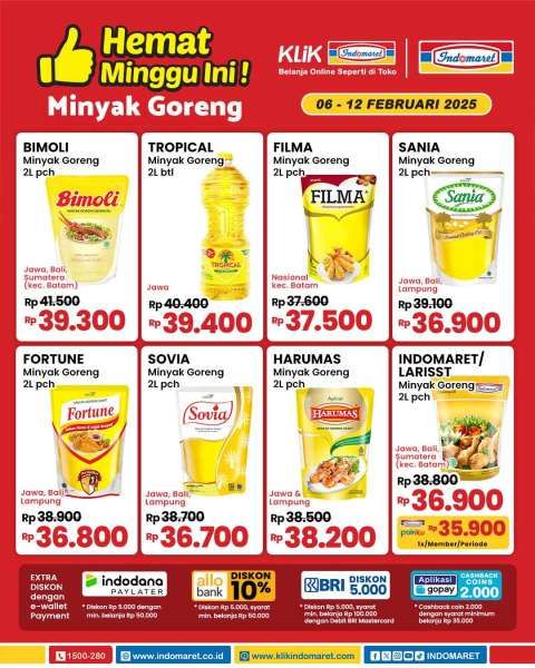 Promo Minyak Goreng di Indomaret 6-12 Februari 2025 Hemat Minggu Ini