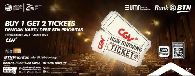 Promo CGV x BTN Buy 1 Get 2 Tickets 