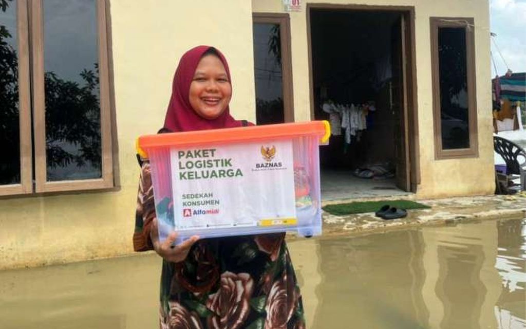  Sedekah Konsumen Alfamidi, BAZNAS Distribusikan 1.900 Paket Logistik ke Sumut 