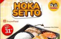 Promo HokBen Hoka Setto x ShopeeFood November, 3 Varian Lezat Serba Rp 31.000-an