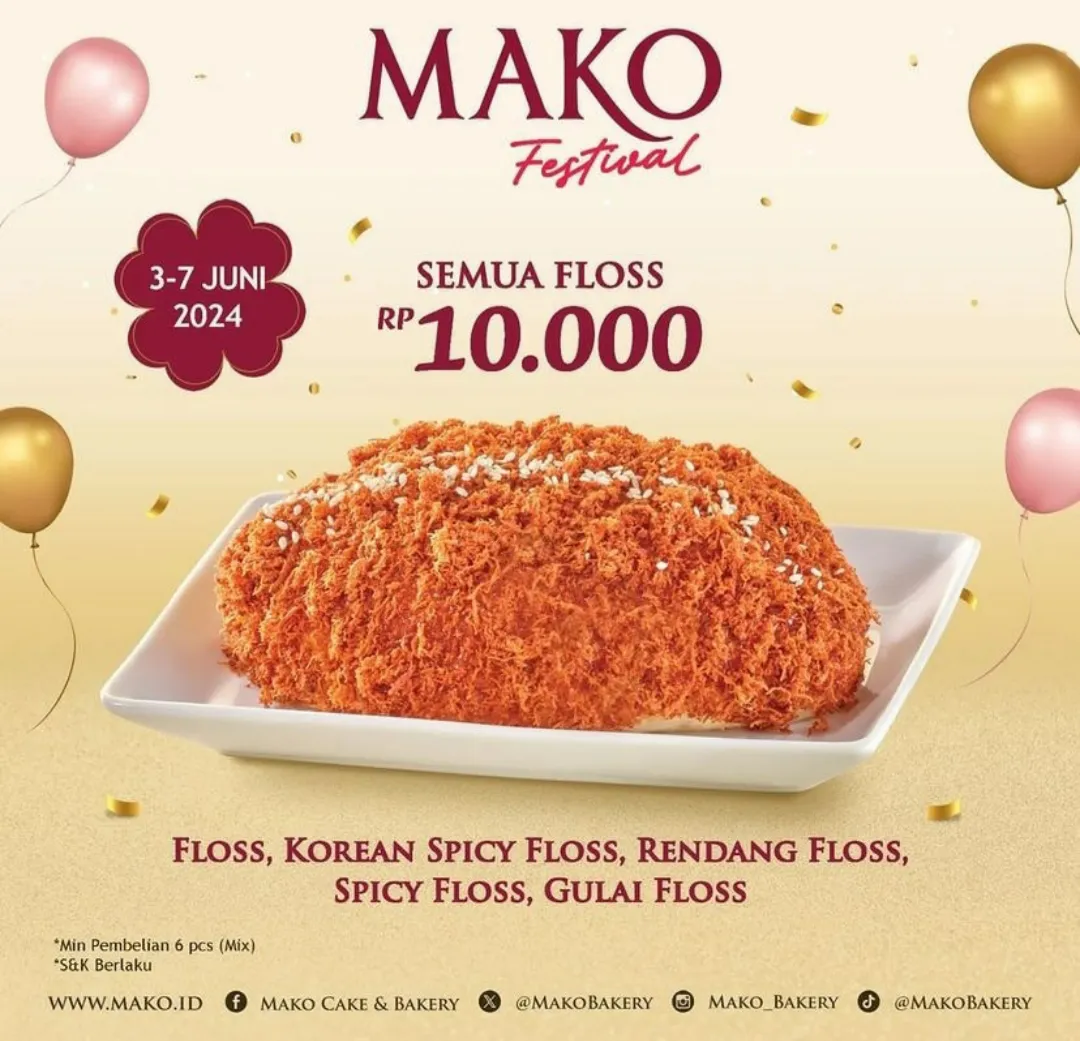 Promo Mako Festival dari MAKO Bakery