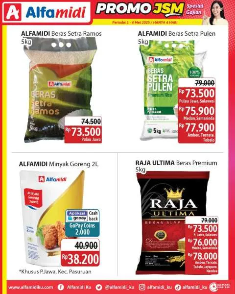 Promo JSM Alfamidi Spesial Gajian Periode 1-4 Mei 2025