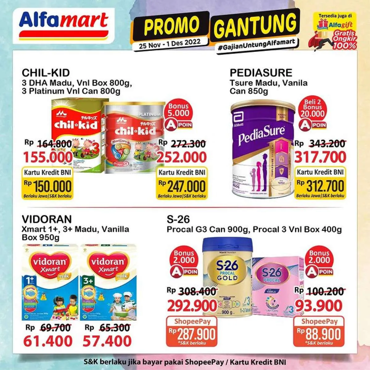 Katalog Promo Alfamart Gajian Untung Periode 25 November-1 Desember 2022