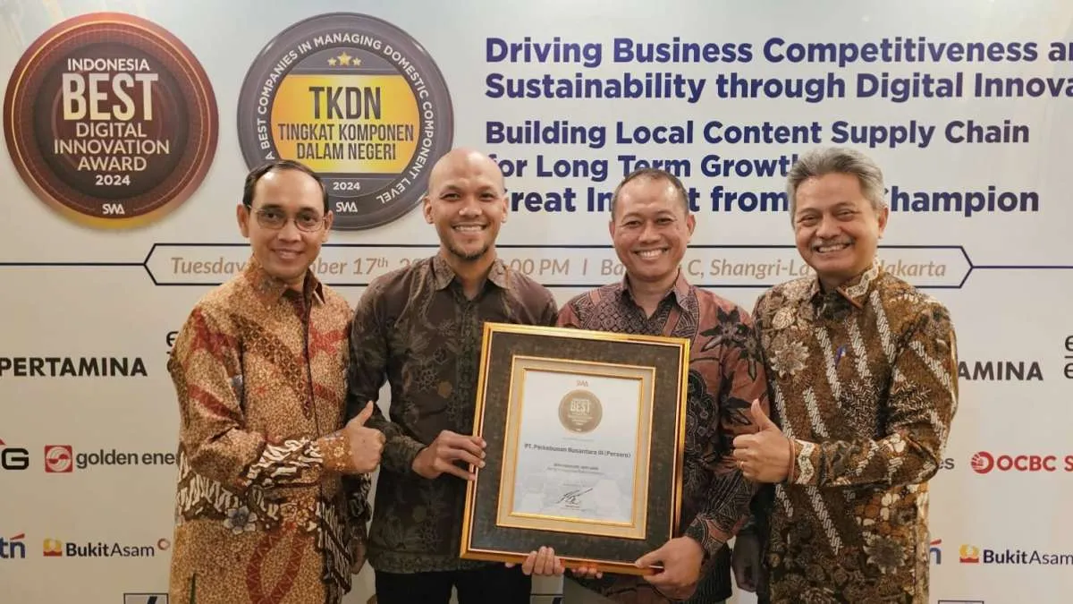 PTPN III (Persero) Raih Penghargaan Indonesia Best Digital Innovation Award 2024