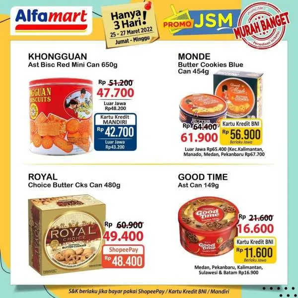 Promo JSM Alfamart Periode 25-27 Maret 2022