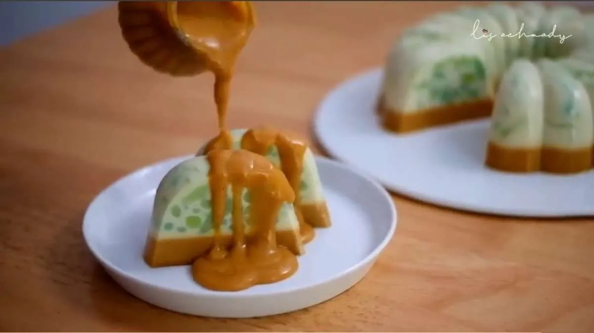 Resep Puding Cendol Gula Merah yang Manisnya Pas, Dessert Lumer Nagih Banget