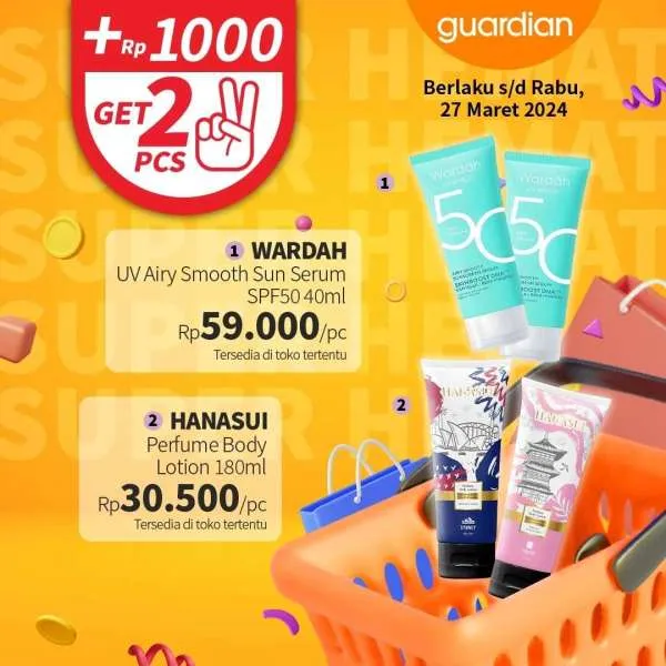 Promo Guardian Super Hemat Periode 14-27 Maret 2024