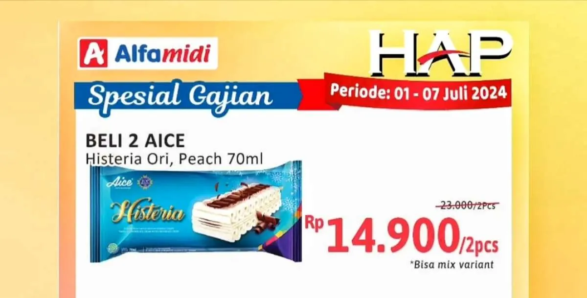 Katalog Promo Alfamidi Hemat Satu Pekan Spesial Gajian Periode 1-7 Juli 2024