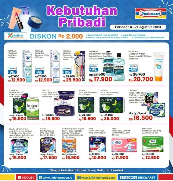 Promo Indomaret Super Hemat Periode 8-21 Agustus 2024