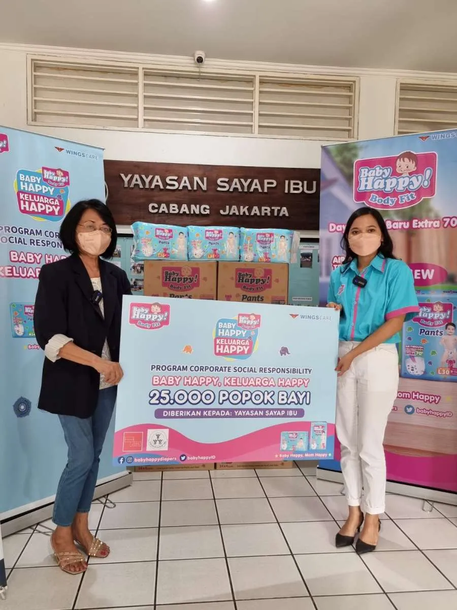 Baby Happy Diapers Salurkan Lebih dari Enam Ratus Ribu Popok untuk Keluarga Indonesia