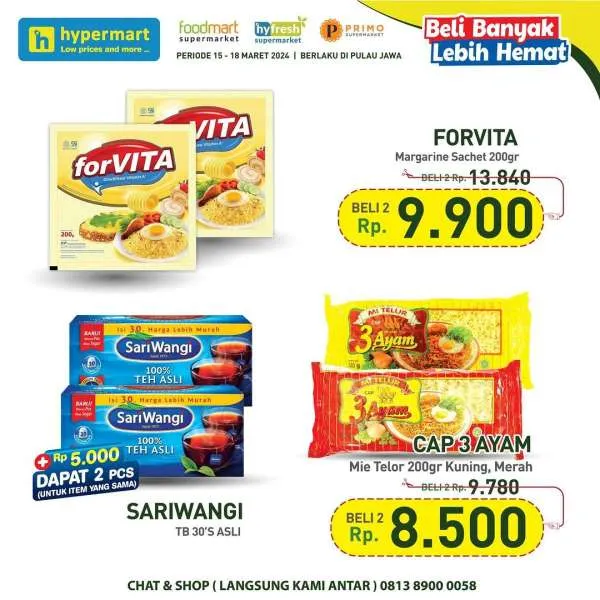 Promo Hypermart Beli Banyak Lebih Hemat Periode 15-18 Maret 2024