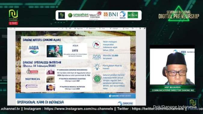 Danone Indonesia Dukung Program Digital Preneurship Nahdlatul Ulama