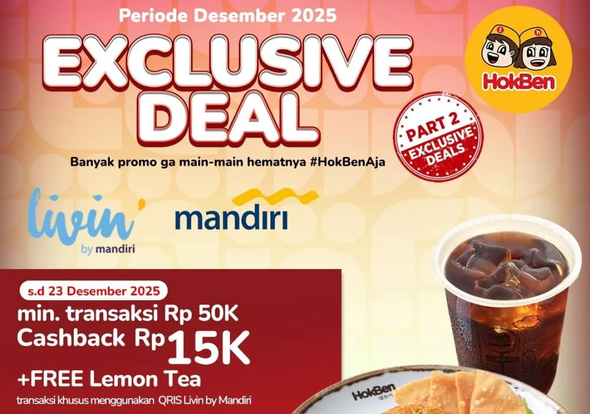 Promo HokBen dan Mandiri Terbaru Desember 2025, Ada Diskon Rp 50.000