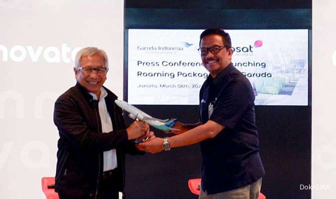 Garuda Indonesia Gandeng Indosat Ooredoo, Tawarkan Paket Roaming Internasional