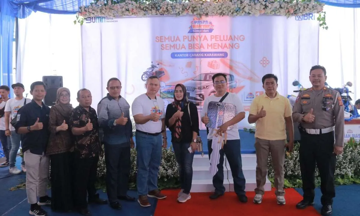 Simpedes Tetap Menjadi Andalan, BRI Cabang Karawang Undi Mobil All New Ertiga