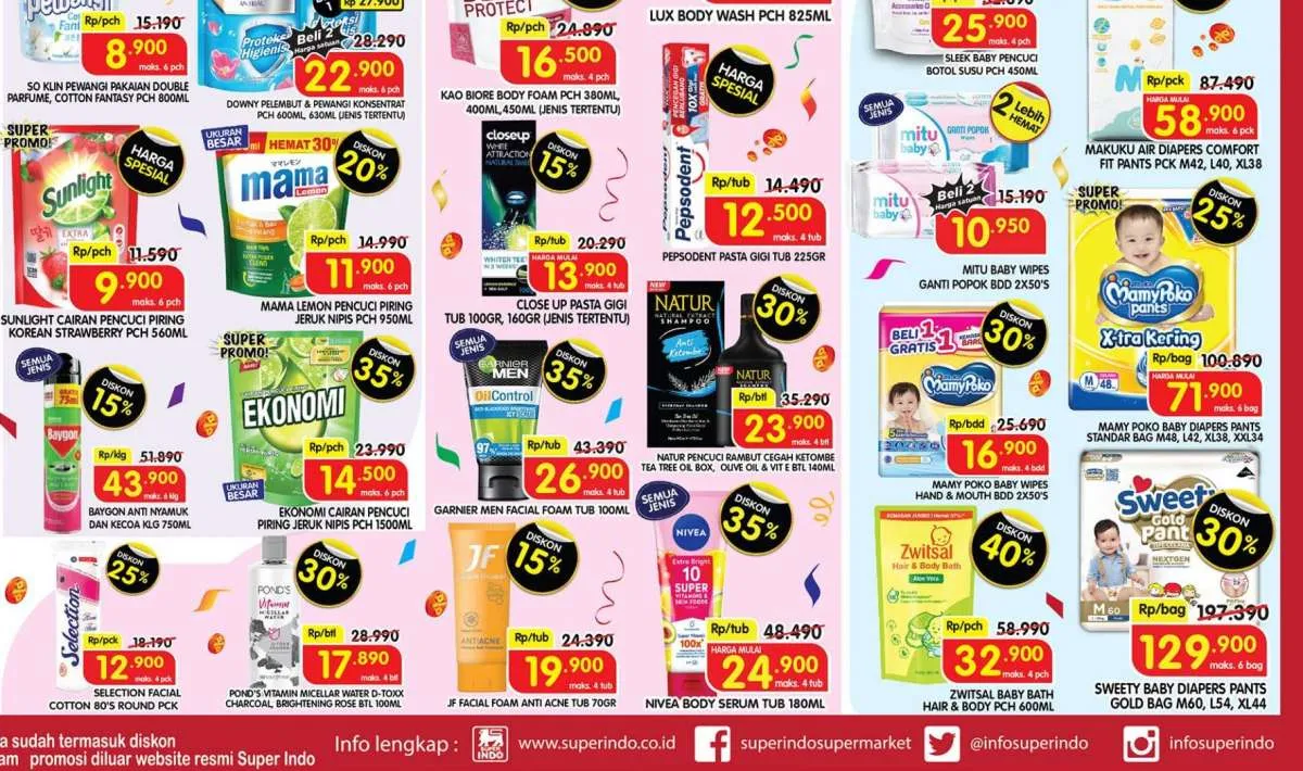 Promo JSM Superindo Weekend Hari Ini, Belanja Sunlight dan Pepsodent Harga Spesial