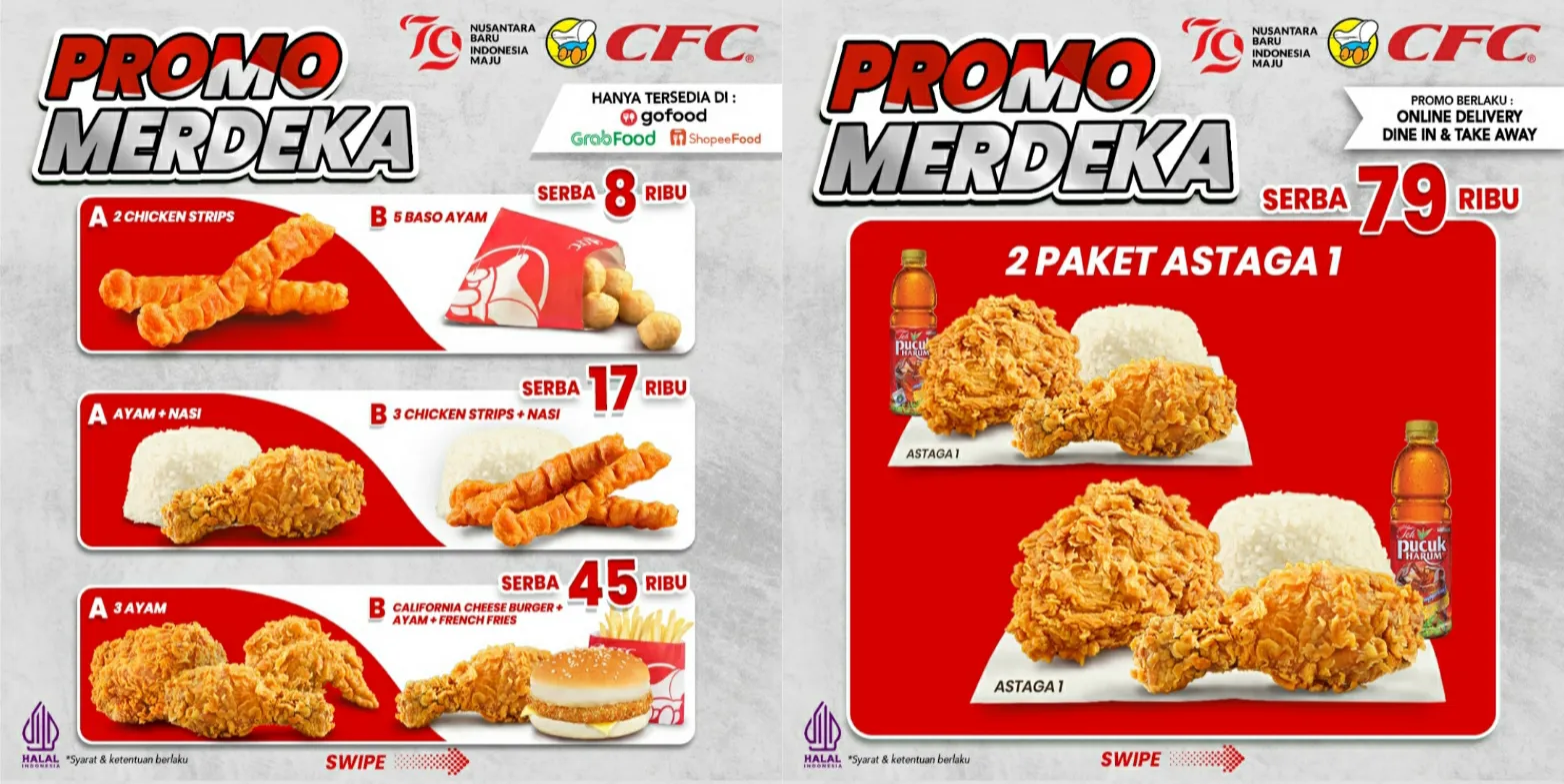 Promo CFC Kemerdekaan 15-18 Agustus 2024