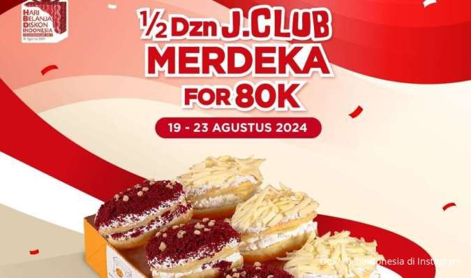 Promo J.CO Hari Ini, 6 J.Club Merdeka Harga Rp 80.000-an Segera Berakhir Besok