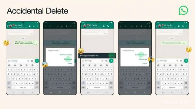 Fitur WhatsApp terbaru mengembalikan pesan yang tidak sengaja dihapus 