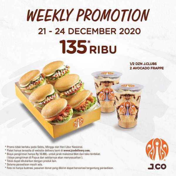 Promo J.CO periode 21-24 Desember 2020