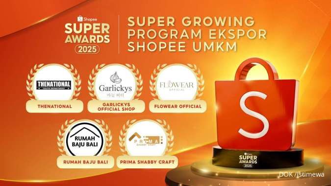 Pesanan Ekspor Terus Meningkat, 5 UMKM Ini Sabet Penghargaan Shopee Super Award 2025