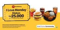 Promo McD Tiap Senin, Paket I Love Monday Diskon Rp 25.000 via McDelivery
