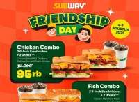 Promo Subway Friendship Day sampai 7 Agustus, Paket Berdua Favorit Harga Spesial