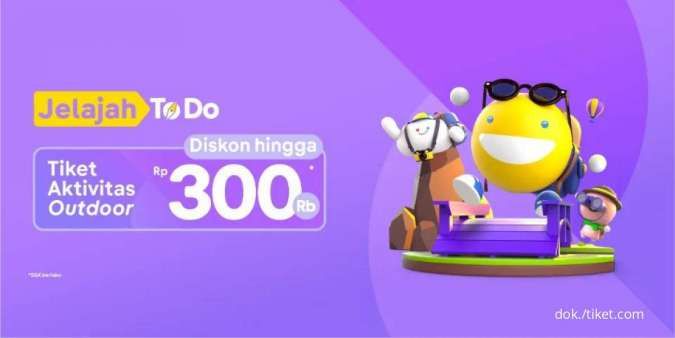 Promo Tiket.com Aktivitas Outdoor, Diskon Hingga Rp 300.000