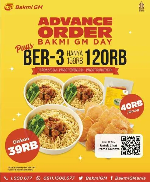 Promo Advance Order Bakmi GM Day 