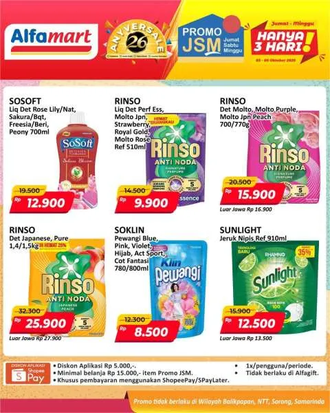Promo JSM Alfamart Periode 3-5 Oktober 2025