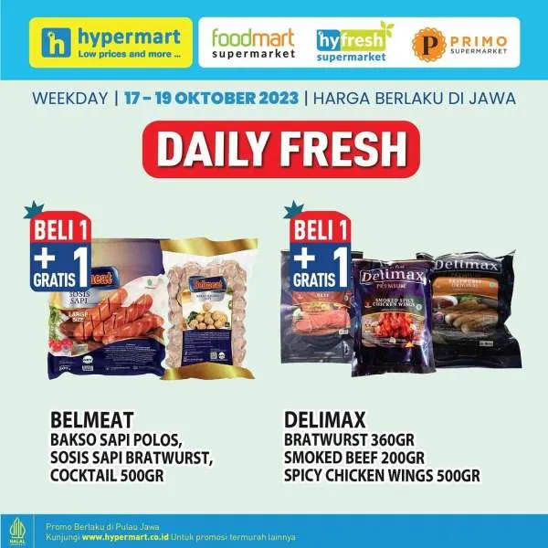Promo Hypermart Hyper Diskon Weekday Periode 17-19 Oktober 2023