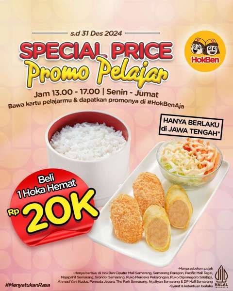 Promo HokBen Spesial di Jawa Tengah