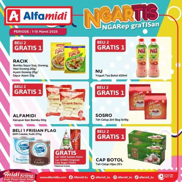 Promo Alfamidi Ngartis (Ngarep Gratisan) Periode 1-15 Maret 2023