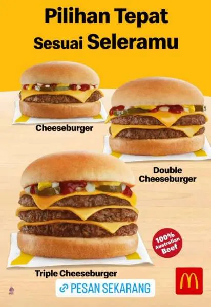 Promo McD Menu Ala Carte Cheeseburger