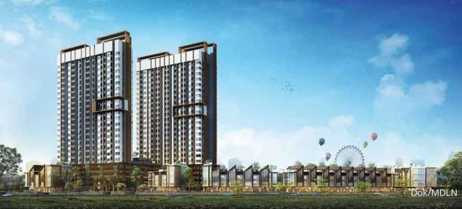 Moderland Realty Telah Tutup Atap Proyek Apartemen Cleon Park