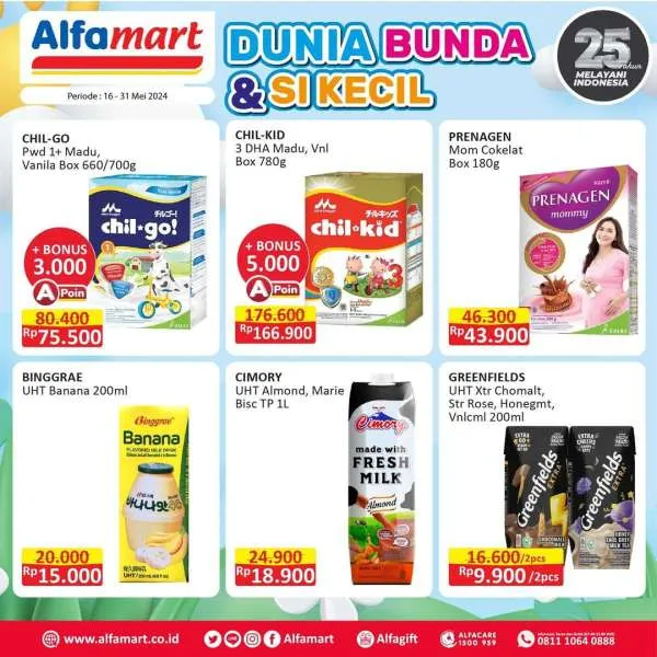 Promo Alfamart Dunia Bunda & Si Kecil Periode 16-31 Mei 2024