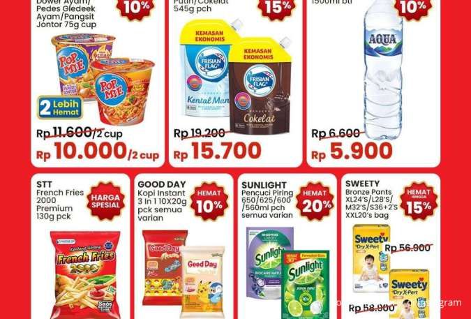 Promo Indomaret Weekend 24-26 Januari 2025, Sunlight dan Aqua Hemat Minggu Ini