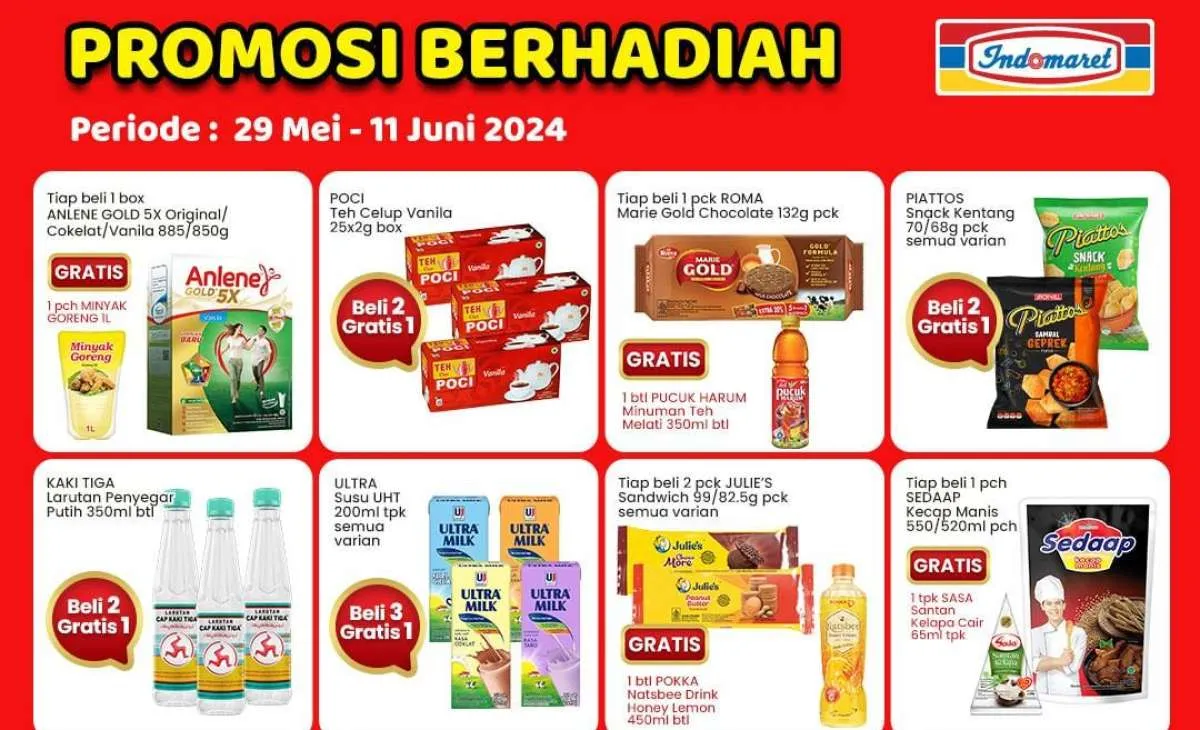 Promo Indomaret 29 Mei-5 Juni 2024, Ada Promo Berhadiah Piattos Beli 2 Gratis 1