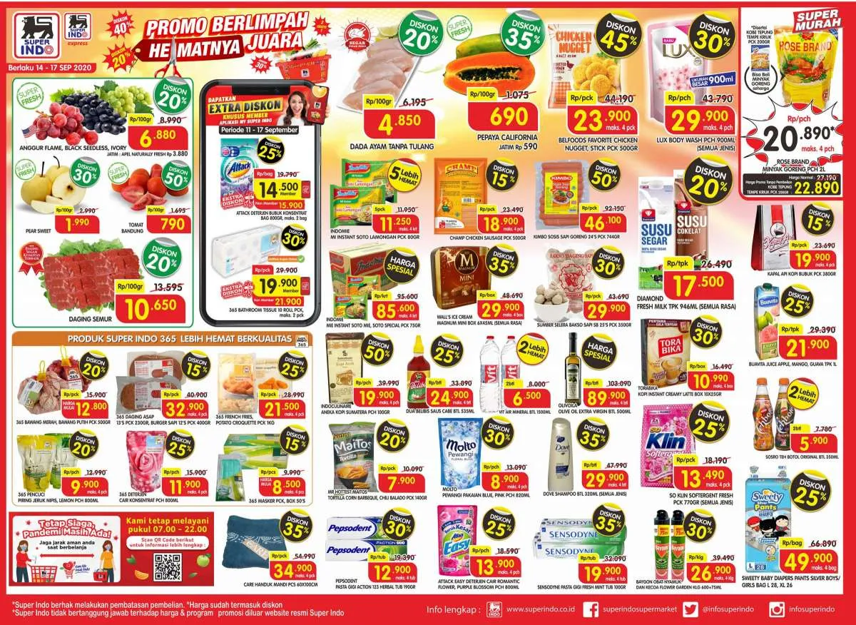 Promo Superindo weekdays mulai hari ini, 14-17 September 2020!