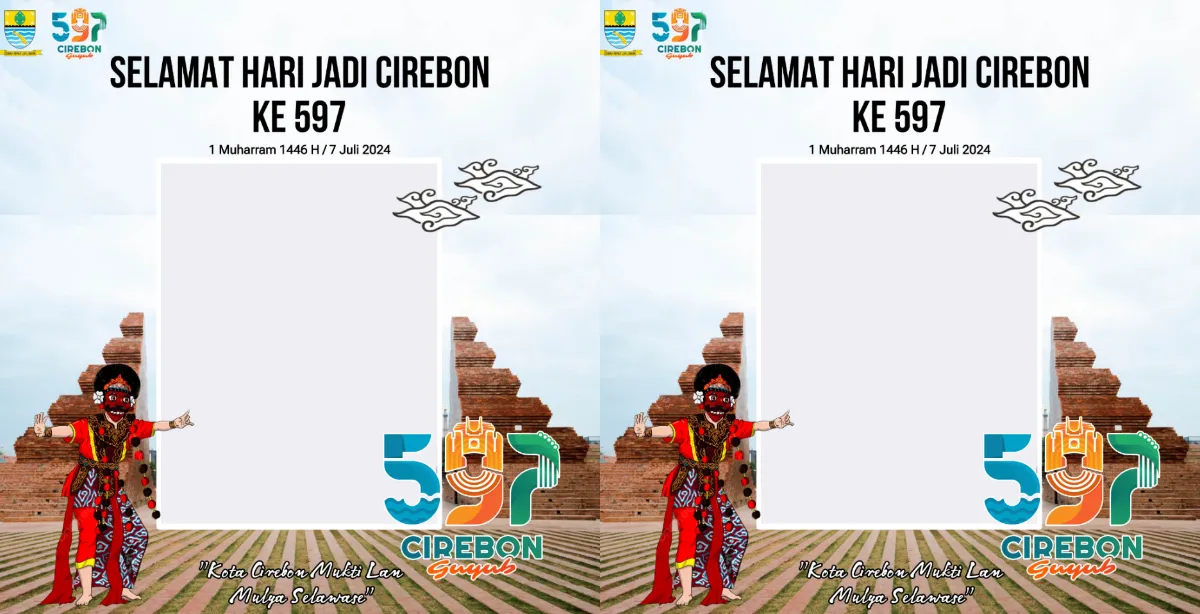 Kumpulan Twibbon Hari Jadi Cirebon ke 597 Tahun, Simpan dan Bagikan Bingkainya 