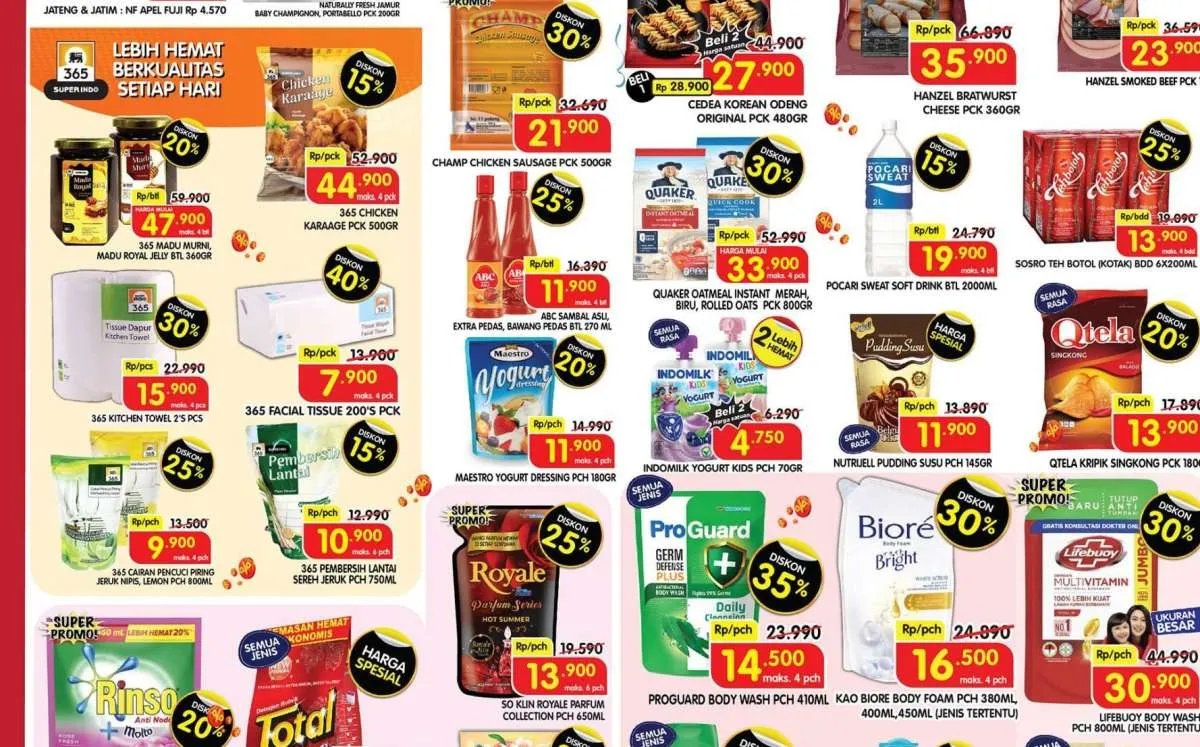 Promo Deterjen dan Sabun Mandi Weekend 11-13 April 2025, Diskon Sampai 35%