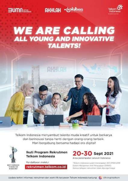 Telkom Ajak Talenta Digital Terbaik Bergabung Guna Akselerasi Digitalisasi Indonesia