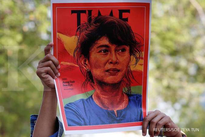 Sudah dua hari, puluhan ribu rakyat Myanmar demo protes kudeta militer