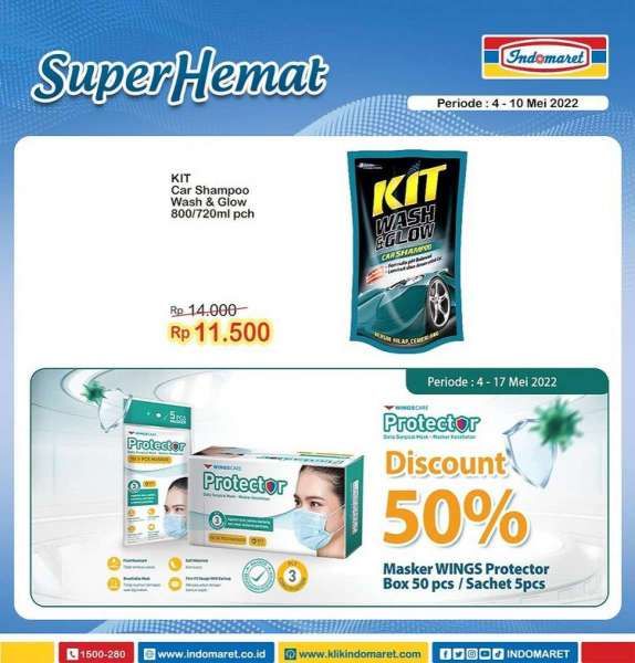 Promo Indomaret Super Hemat Mingguan Mulai 4-10 Mei 2022