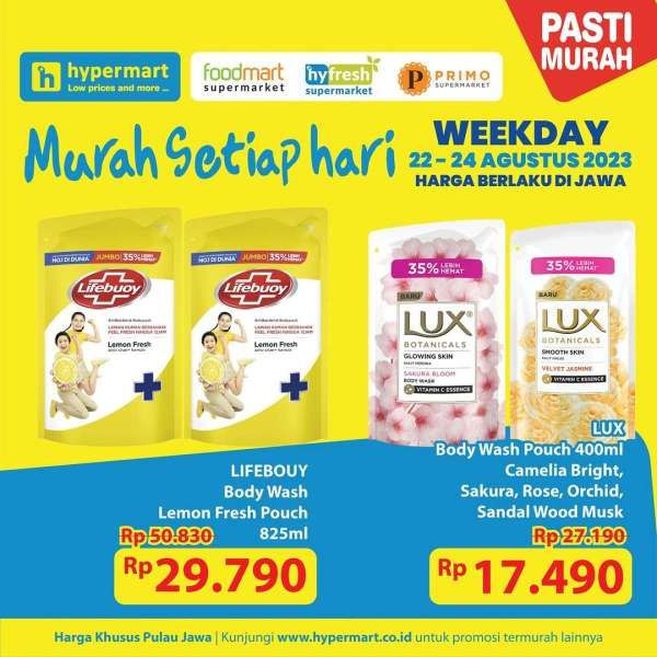 Katalog Harga Promo Hypermart Terbaru 22-24 Agustus 2023, Promo Diskon Weekday