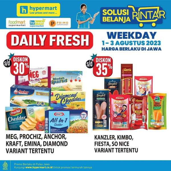 Katalog Harga Promo Hypermart Weekday 1-3 Agustus 2023