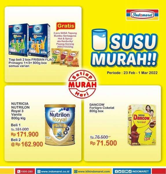 Promo Indomaret Super Hemat Mingguan 23 Februari-1 Maret 2022