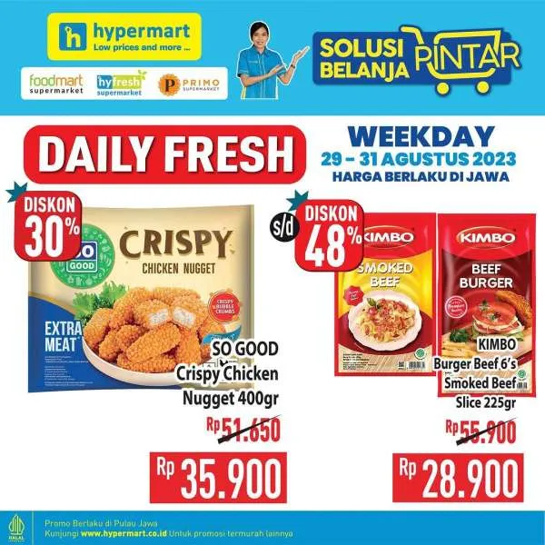 Promo Hypermart Hyper Diskon Weekday Periode 29-31 Agustus 2023