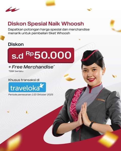 Promo Tiket Kereta Cepat Whoosh 1-10 Oktober 2025